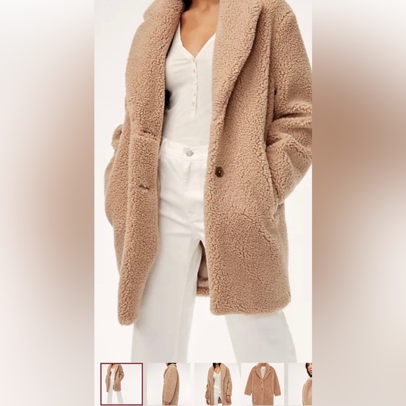 Aritzia Jackets & Coats Aritzia Teddy Bear Coat Euc Poshmark